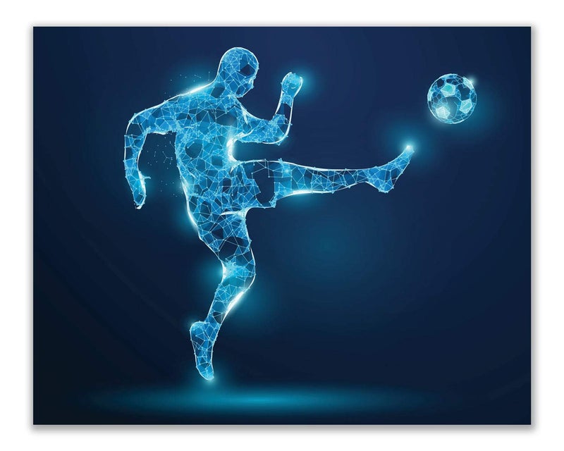 Summit Designs Soccer Wall Art Prints,Set of 4 (8x10) Unframed Soccer Posters,Soccer Room Decor For Men Kids Teenagers,Soccer Poster Set For Bedroom Man Cave,Soccer Wall Decor,Soccer Boys Bedroom Decor,X-Ray - Image 5